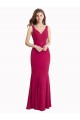 Long Red Sleeveless Mermaid V-Back Prom Dress / Bridesmaid Dress Leeds