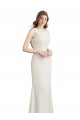 Long Sleeveless Mermaid V-Back Bridesmaid Dress Leeds