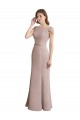 Long Cap Sleeves Mermaid Formal Dress / Bridesmaid Dress Leeds