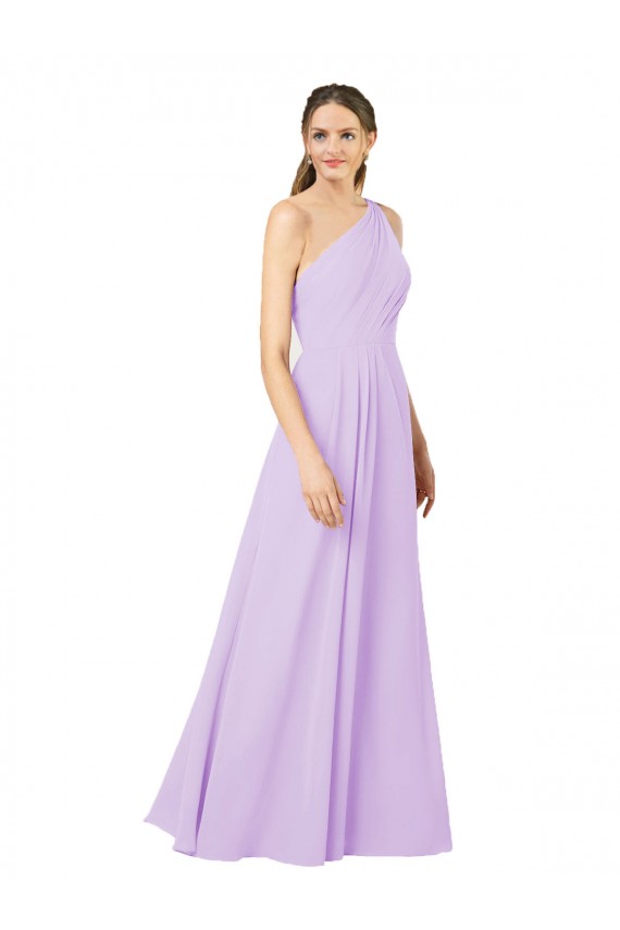 Long Lilac Sleeveless Sheath Formal Evening Gown / Bridesmaid Dress Leeds