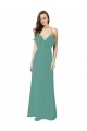 Long Icelandic Silver Sleeveless A-Line Bridesmaid Gown Leeds