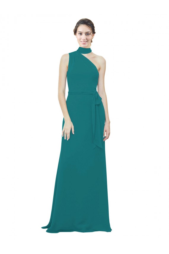 Long Hunter Sleeveless A-Line Bridesmaid Dress Leeds