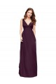 Long Grape Sleeveless A-Line Bridesmaid Dress / Evening Gowns Leeds