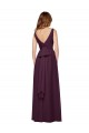 Long Grape Sleeveless A-Line Bridesmaid Dress / Evening Gowns Leeds