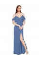 Long Windsor Blue Sleeveless A-Line Bridesmaid Dress Leeds