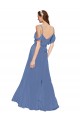 Long Windsor Blue Sleeveless A-Line Bridesmaid Dress Leeds