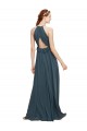 Long Black Sleeveless Sheath Keyhole Back Bridesmaid Dress Leeds