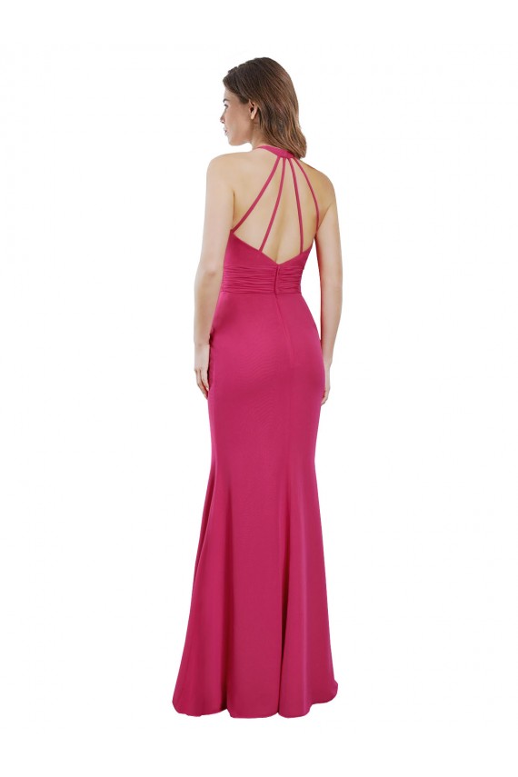 Long Ruby Sleeveless A-Line Open Back Bridesmaid Dress Leeds
