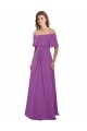Long Dahlia Flutter Sleeves A-Line Bridesmaid Dress Leeds