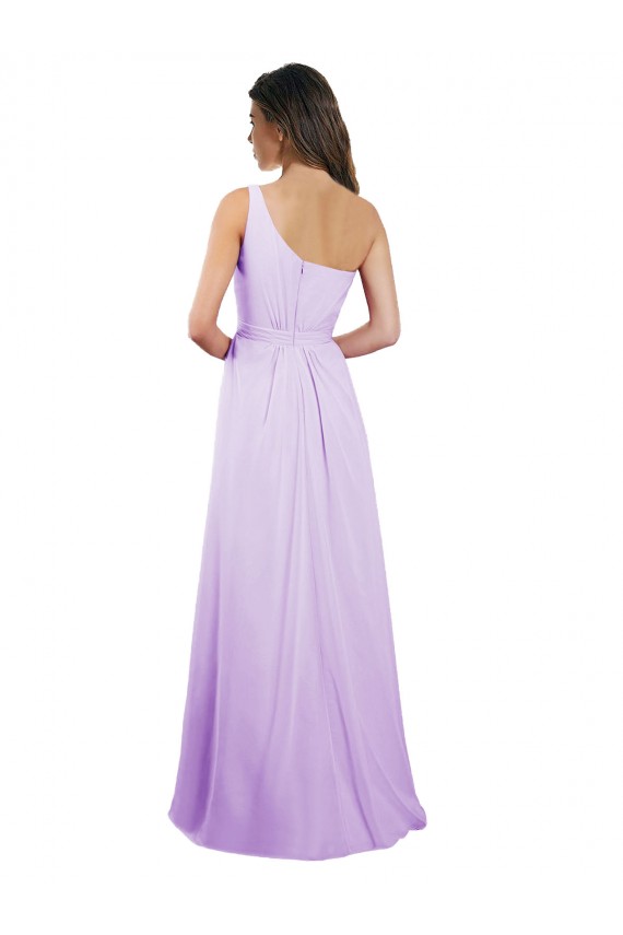 Long Lilac Sleeveless A-Line Bridesmaid Dress / Evening Dress Leeds