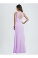 Long Lilac Sleeveless A-Line Keyhole Back Bridesmaid Dress / Formal Dress Leeds