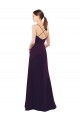 Long Grape Sleeveless A-Line Open Back Formal Dress / Bridesmaid Dress Leeds