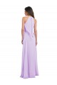 Long Lilac Sleeveless A-Line Chiffon Bridesmaid Dress / Evening Dress Leeds