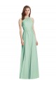 Long Mint Green Sleeveless A-Line Open Back Semi Formal Evening Dress / Bridesmaid Dress Leeds