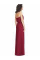 Long Lilac Sleeveless A-Line Low Back Soft Chiffon Formal Dress / Bridesmaid Dress Leeds
