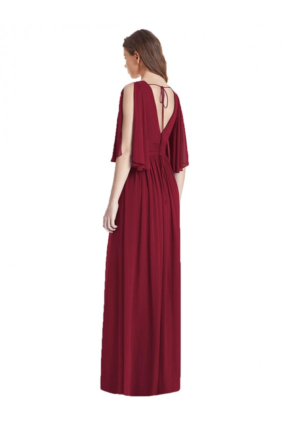 Long Dark Navy Sleeveless Trumpet Tie Back Semi Formal Evening Dress / Bridesmaid Dress Leeds
