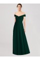 Long Ever Green Sleeveless A-Line Formal Dress / Bridesmaid Dress Leeds