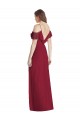 Long Royal Blue Cold Shoulder Trumpet V-Back Semi Formal Evening Dress / Bridesmaid Dress Leeds