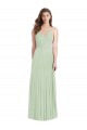 Long Sage Cold Shoulder Trumpet Semi Formal Evening Dress / Bridesmaid Dress Leeds