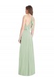 Long Sage Cold Shoulder Trumpet Semi Formal Evening Dress / Bridesmaid Dress Leeds