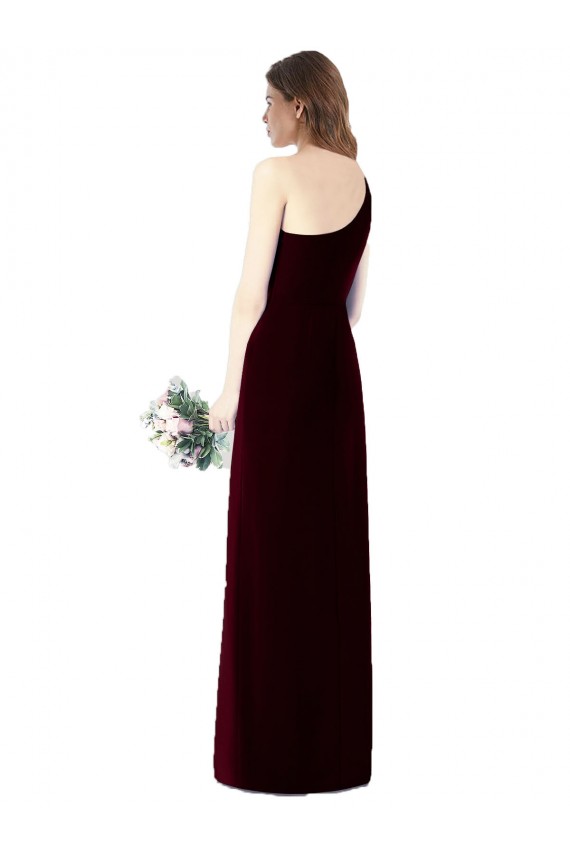 Long Dark Green Sleeveless Trumpet Bridesmaid Dress Leeds