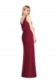 Long Dusty Pink Sleeveless Mermaid V-Back Bridesmaid Dress Leeds