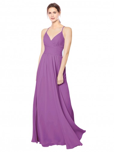 Long Dahlia Sleeveless A-Line Open Back Formal Dress / Bridesmaid Dress Leeds