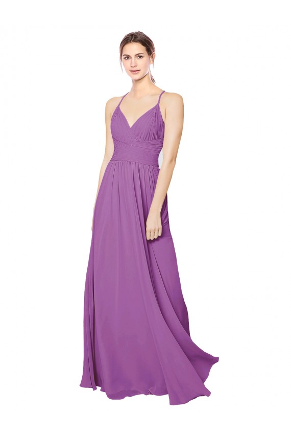 Long Dahlia Sleeveless A-Line Open Back Formal Dress / Bridesmaid Dress Leeds