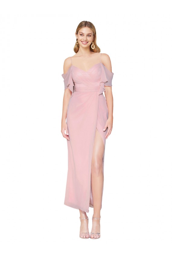 Knee Length Primrose Cold Shoulder Mermaid Formal Evening Gown / Prom Dress / Bridesmaid Dress Leeds