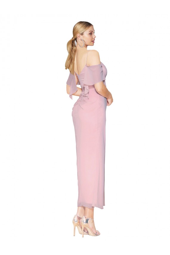 Knee Length Primrose Cold Shoulder Mermaid Formal Evening Gown / Prom Dress / Bridesmaid Dress Leeds