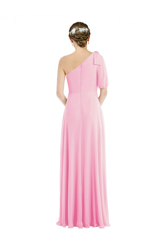 Long Barely Pink Sleeveless Trumpet Semi Formal Evening Dress / Bridesmaid Dress Leeds