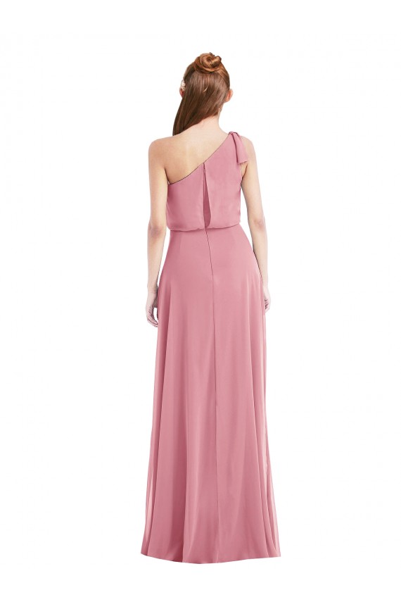 Long Skin Pink Sleeveless A-Line Semi Formal Evening Dress / Bridesmaid Dress Leeds