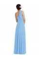 Long Periwinkle Sleeveless Trumpet Semi Formal Evening Dress / Bridesmaid Dress Leeds