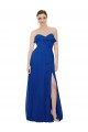 Long Royal Blue Sleeveless A-Line Bridesmaid Dress Leeds