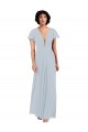 Long Sea Glass Cap Sleeves A-Line Bridesmaid Dress / Formal Dress Leeds