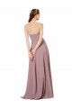Long Grape Sleeveless A-Line Low Back Formal Dress / Bridesmaid Dress Leeds