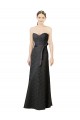 Long Slate Grey Sleeveless Sheath Bridesmaid Dress Leeds