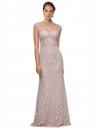 Long Cap Sleeves Mermaid Bridesmaid Dress / Formal Dress Leeds
