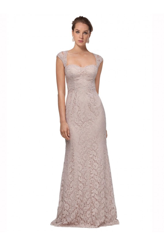 Long Cap Sleeves Mermaid Bridesmaid Dress / Formal Dress Leeds