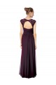 Long Grape Sleeveless A-Line Keyhole Back Formal Dress / Bridesmaid Dress Leeds