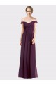Long Grape Sleeveless A-Line Low Back Bridesmaid Dress Leeds