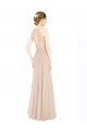 Long Champagne Sleeveless A-Line Keyhole Back Prom Dress / Bridesmaid Dress Leeds