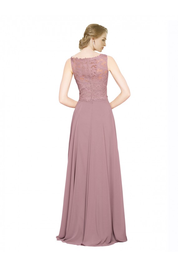 Long Sleeveless A-Line Black Tie Prom Dress / Bridesmaid Dress Leeds