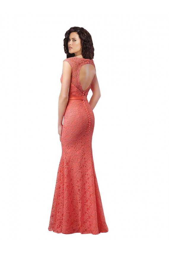 Long Sleeveless Mermaid Open Back Bridesmaid Dress Leeds