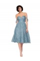 Knee Length Sleeveless A-Line Keyhole Back Bridesmaid Dress Leeds