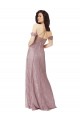 Long Sleeveless A-Line Keyhole Back Lace Bridesmaid Dress Leeds