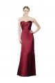 Long Burgundy Sleeveless Mermaid Bridesmaid Dress / Evening Dress Leeds