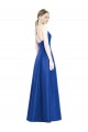 Long Royal Blue Sleeveless A-Line Open Back Bridesmaid Dress Leeds