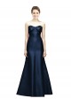 Long Dark Navy Sleeveless Mermaid Bridesmaid Dress Leeds