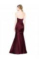 Long Burgundy Sleeveless Mermaid Low Back Formal Evening Gown / Prom Dress / Bridesmaid Dress Leeds